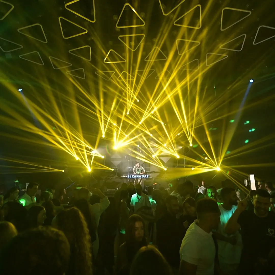 Lights at a festival show